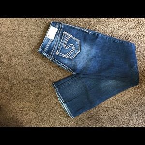 Women’s silver jeans